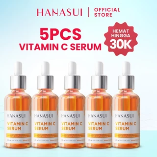 [HEMAT 5PCS] HANASUI Serum Vitamin C - Mencerahkan Glowing Lawan Kusam Antioksidan Lindungi Kulit dari Radikal Bebas Serum Wajah Vitamin C Brightening Glowing Skincare Pemula Pria Wanita Original BPOM Memudarkan Bekas Jerawat Flek Hitam