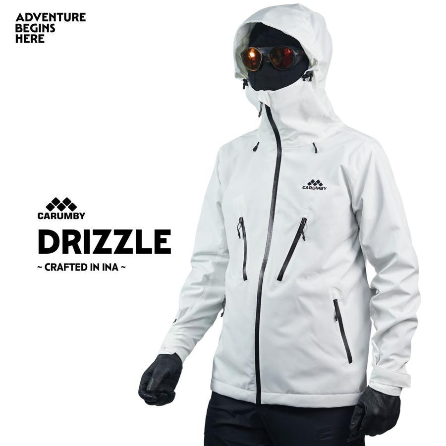 Jual JAKET GUNUNG GORCORE CARUMBY DRIZZLE PUTIH BORDIR | Shopee Indonesia