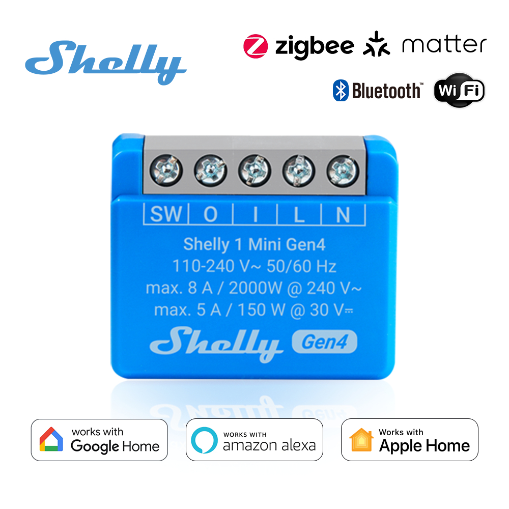 Jual Shelly 1 Mini Gen4 Matter Zigbee Smart Home iot WiFi inteligentes ...