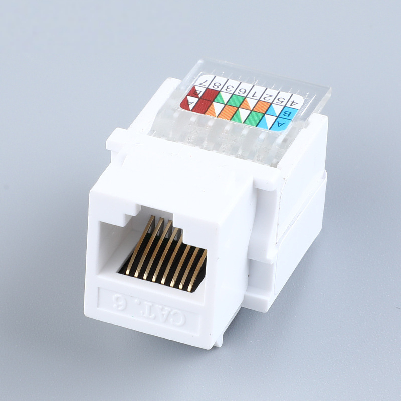 Jual Modular RJ45 CAT5/ CAT6/128Tipe CAT6 Keystone Jack Stop Kontak ...