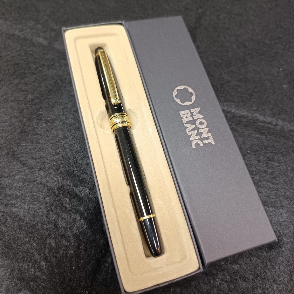 Pulpen montblanc meisterstuck/le grand gratis grafir nama