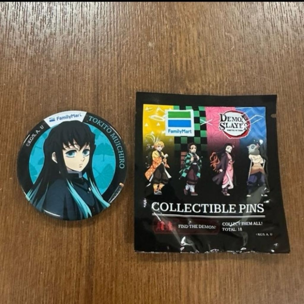 Jual Family Mart x Demon Slayer Collectible Pins Tokito Muichiro (Pin ...