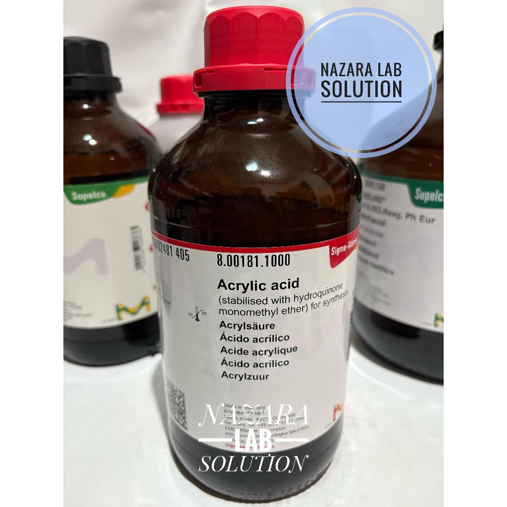 Jual Acrylic Acid / C3H4O2 / Asam akrilat MERCK 800181 1L | Shopee ...
