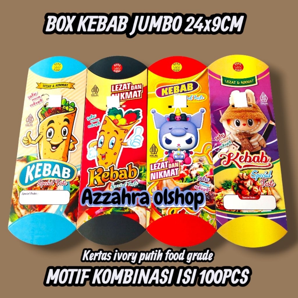 Jual kemasan kebab / wadah kebab/ box kebab | Shopee Indonesia