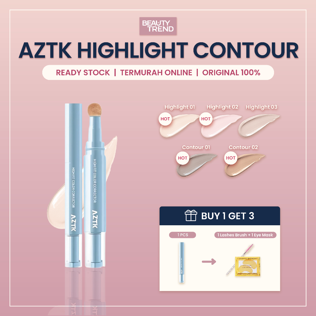 Jual [READY ORI] AZTK Concealer AZTK Highlight AZTK Contour AZTK High ...