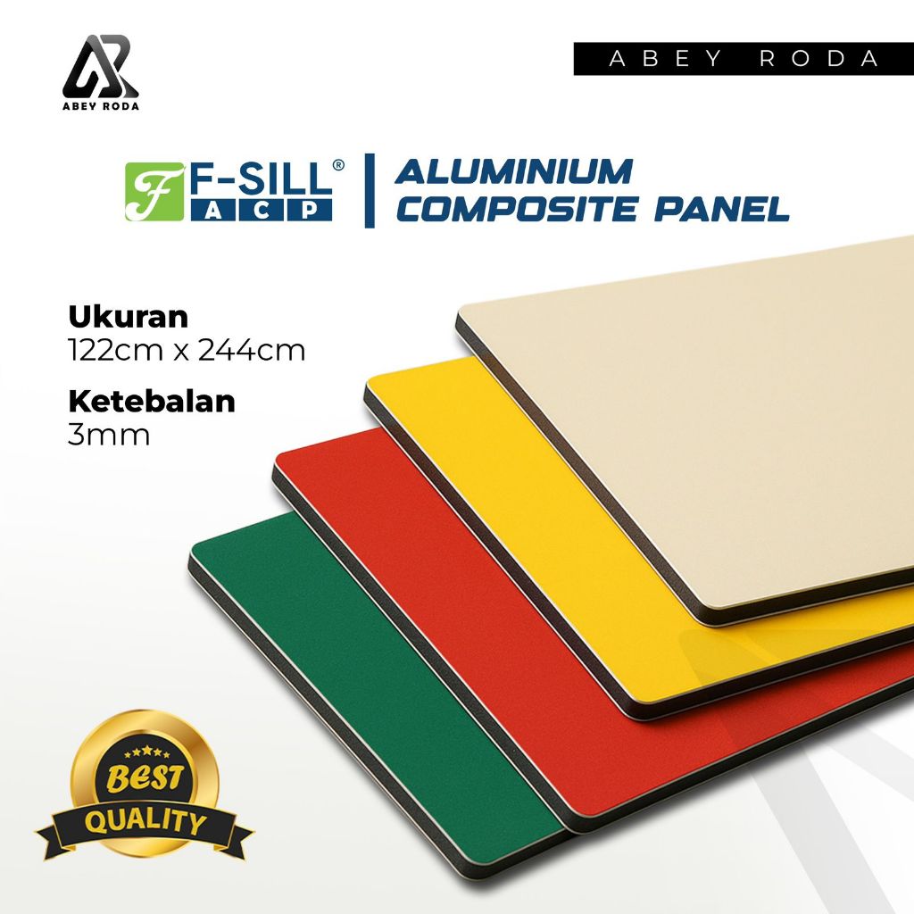 Jual Aluminium Composite Panel 3mm (FSILL-ACP) FREE ONGKIR JABODETABEK ...