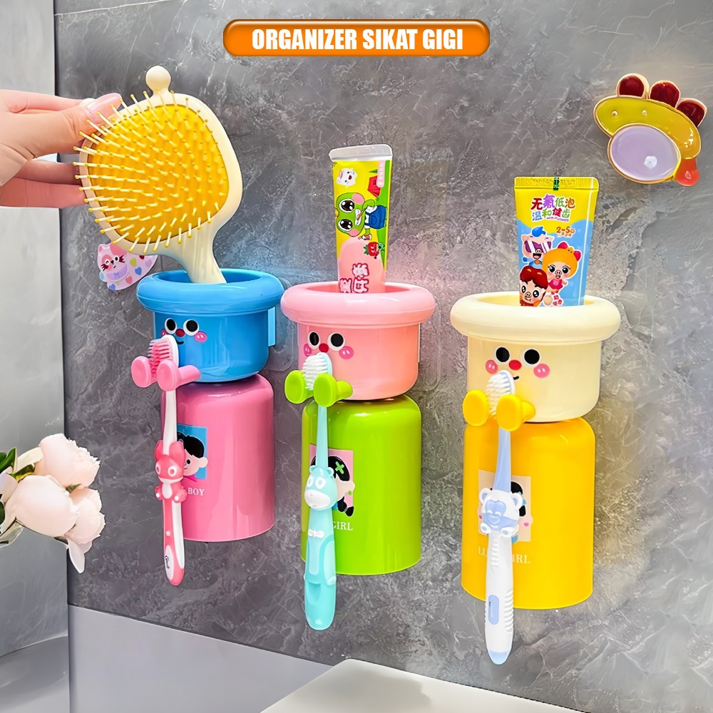 Jual Tempat Sikat Gigi Tempel Magnet Karakter Anak Lucu / Magnetic ...
