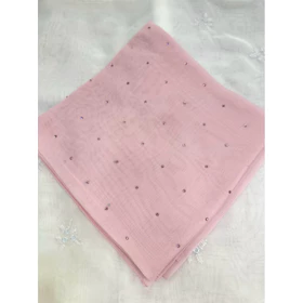 Jilbab Pesta Mewah Segi4 Paris Japan Swaroski Kualitas Bahan Premium