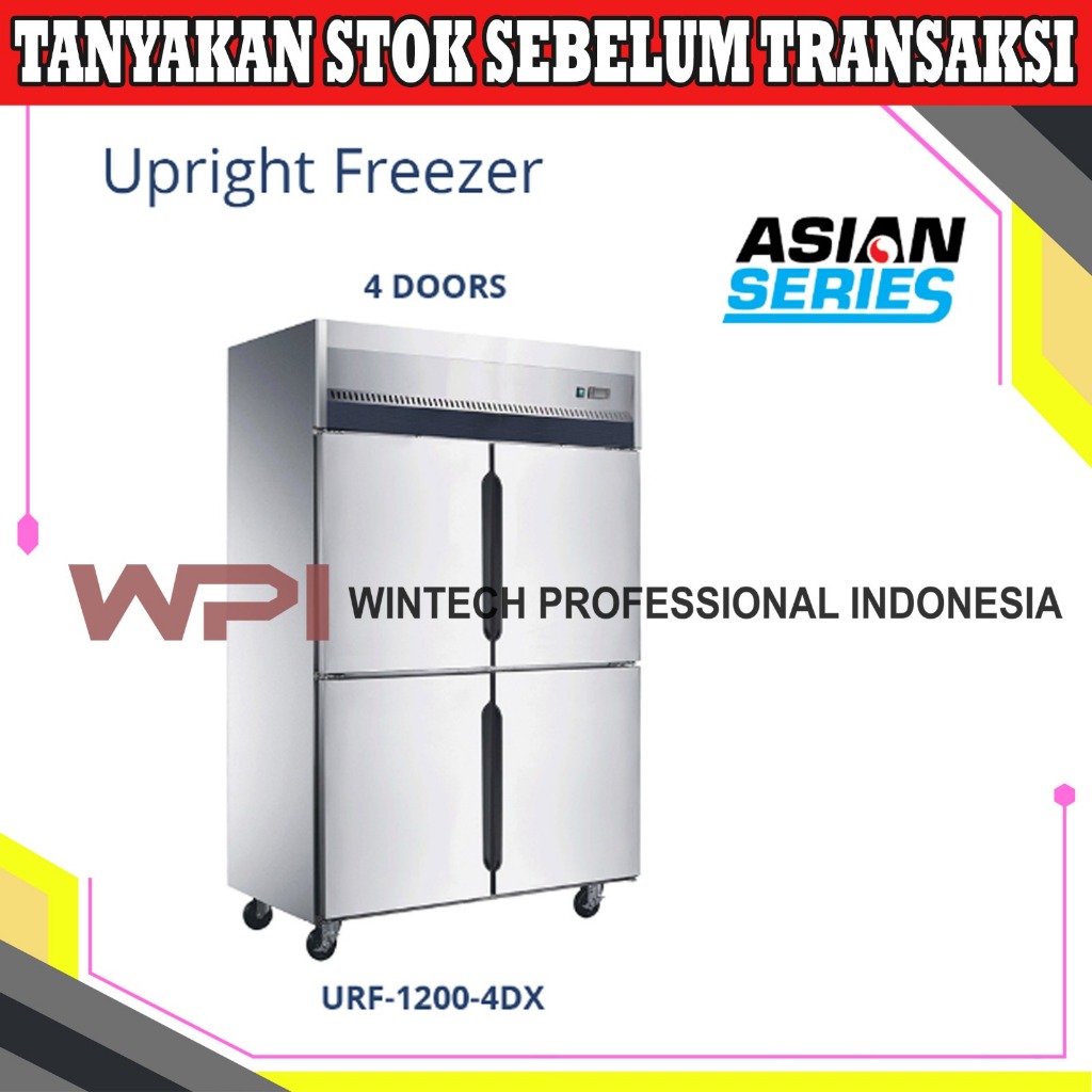Jual Gea URF-1200-4DX S/S Kitchen Refrigeration Upright Freezer 4 Four ...