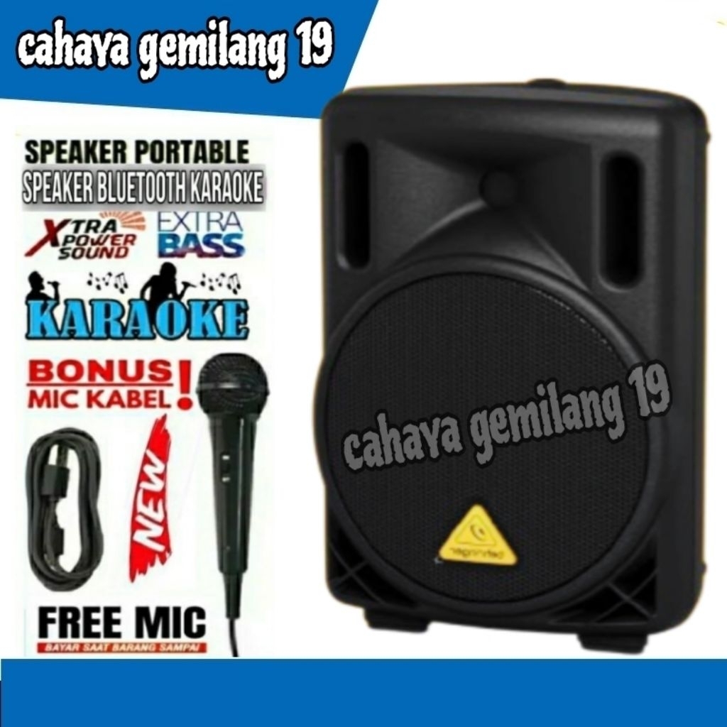 Jual COD Speaker Bluetooth Karaoke Free Mic Extra Bass Suara Bersih ...