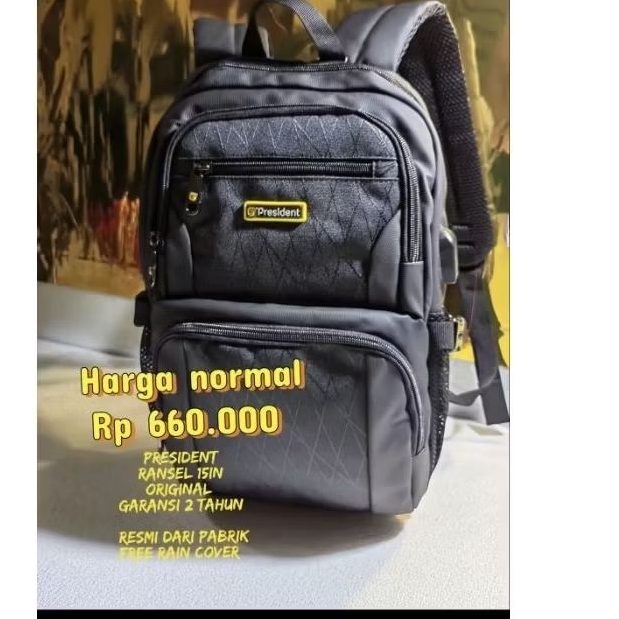 Jual tas ransel merk President original | Shopee Indonesia