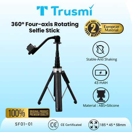 Selfie Stick 360° Four-axis Universal Rotating Anti-shake