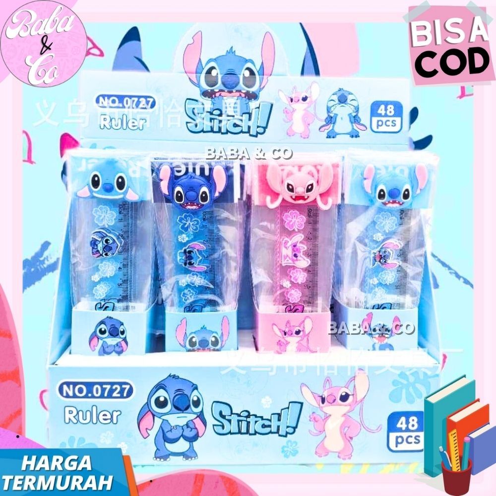 Jual PENGGARIS KARET STITCH 15cm PENGGARIS LUCU UNIK URAH MOTIF STITCH ...