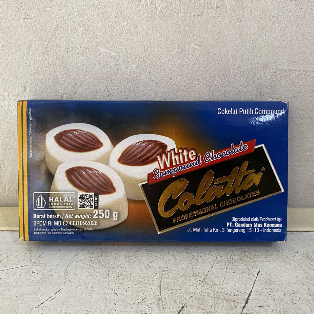 Jual Colatta white chocolate compound 250 gram | white chocolate ...