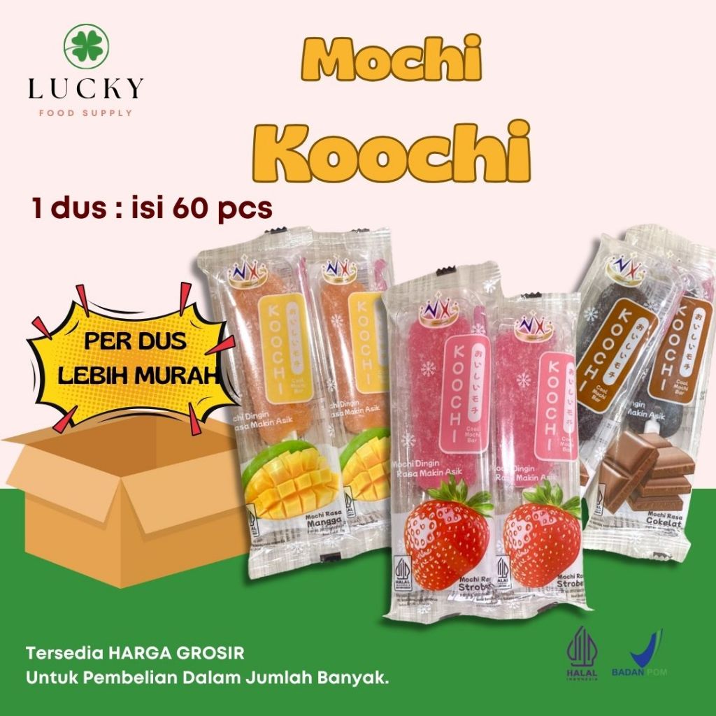 Jual [PROMO GROSIR] Koochi Mochi Stick Lembut Kenyal Viral | Dus Isi 60 ...
