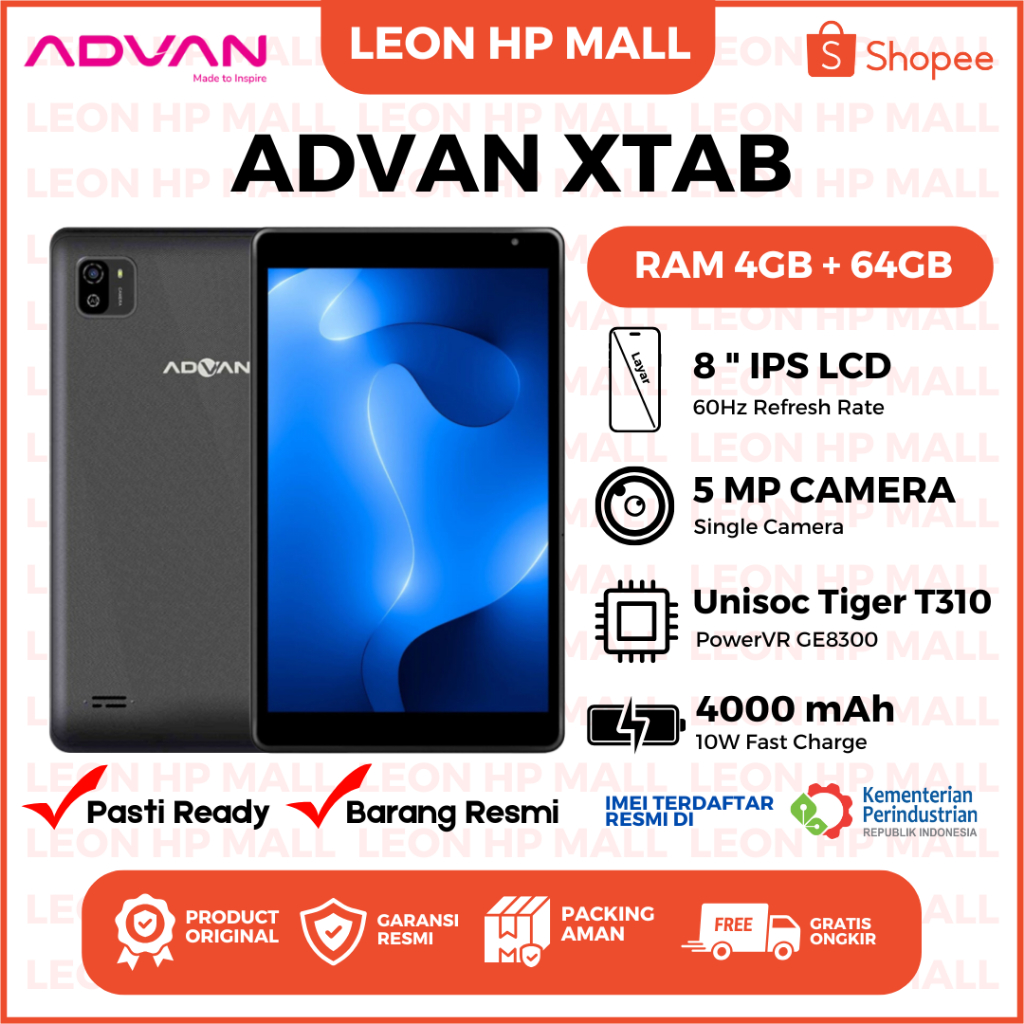 Jual Advan XTab [4GB+64GB] - Garansi Resmi 1 Tahun | Shopee Indonesia