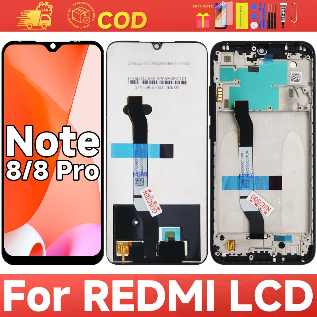 Jual LCD Original for XIAOMI Redmi Note 8 Note 8 Pro M1908C3JH M1906G7I ...