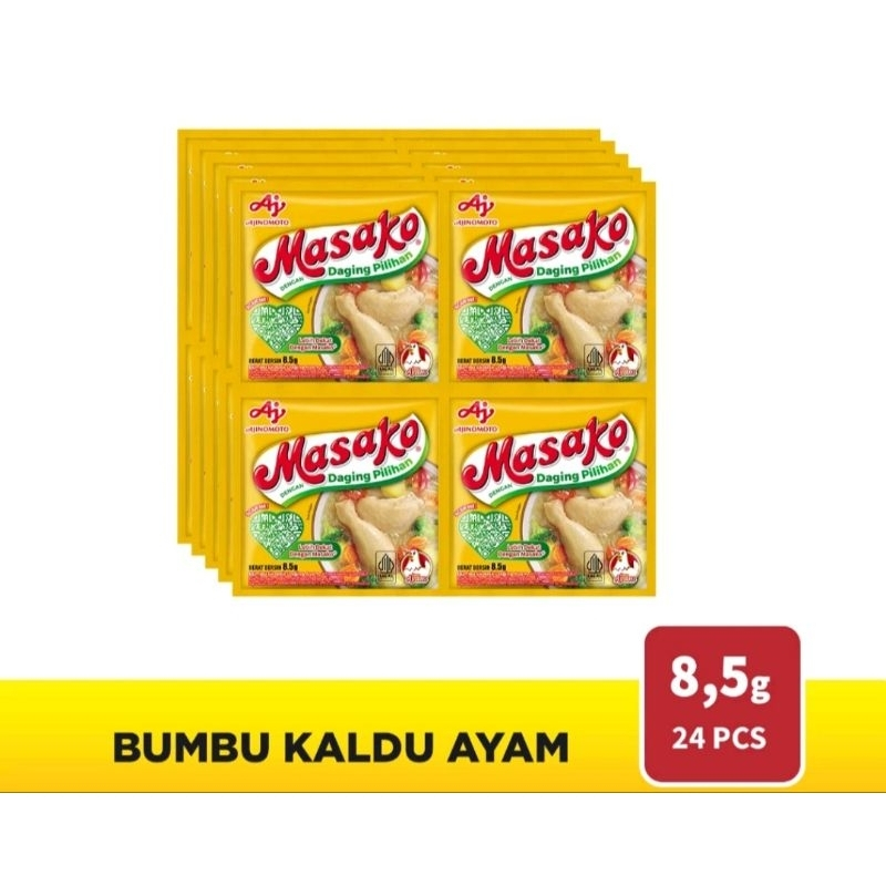 Jual Masako Penyedap Rasa Ayam / Masako Sapi 8,5gr (12pcs) | Shopee ...