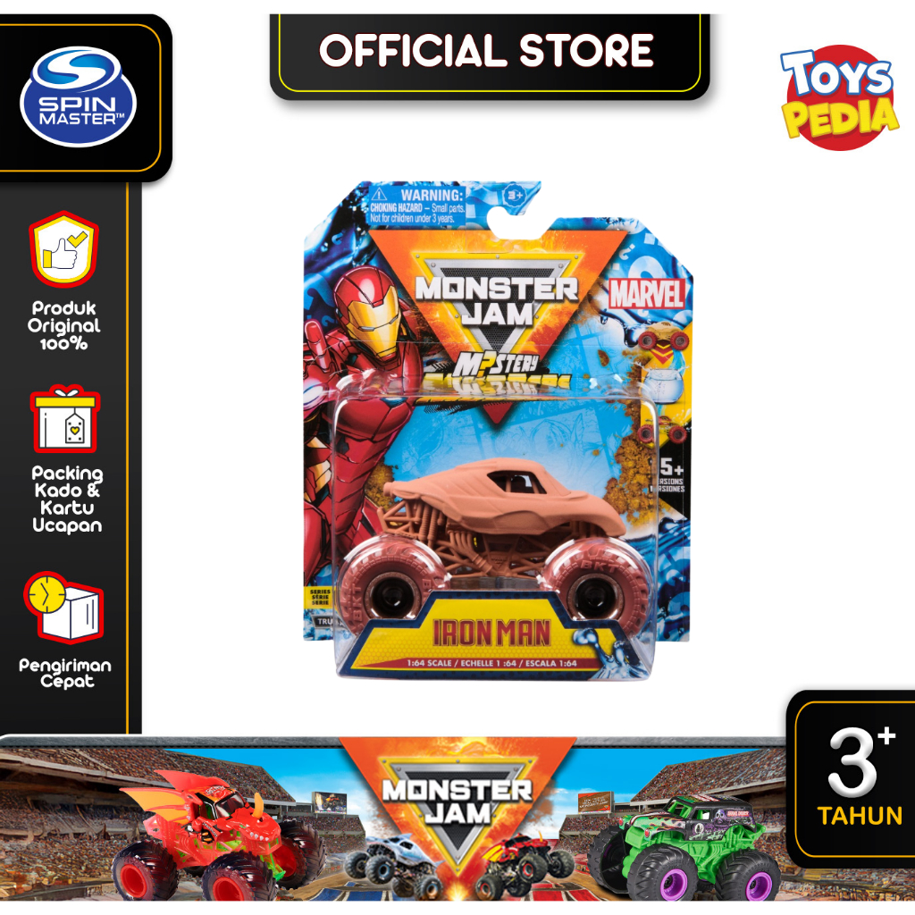 Jual Mainan Monster Jam 1:64 Mystery Mudder Marvel #6071416 | Shopee ...