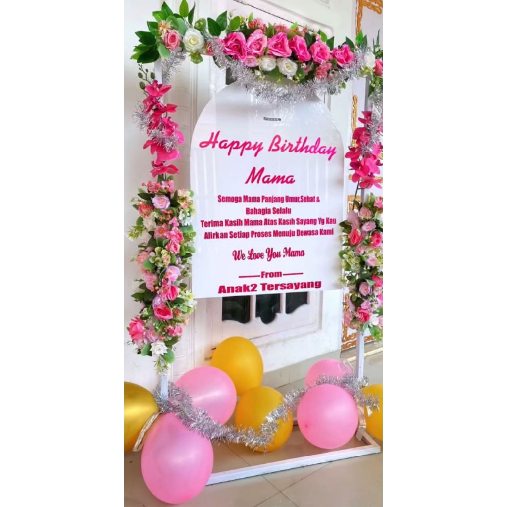 Jual Costum akrilik 3mm bingkai frame ucapan selamat | Shopee Indonesia