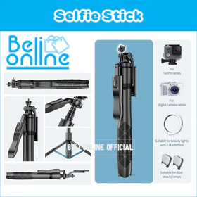 Tongsis Tripod Premium Kokoh Selfie Stick Multipod Remote Bluetooth Serbaguna Kualitas Premium