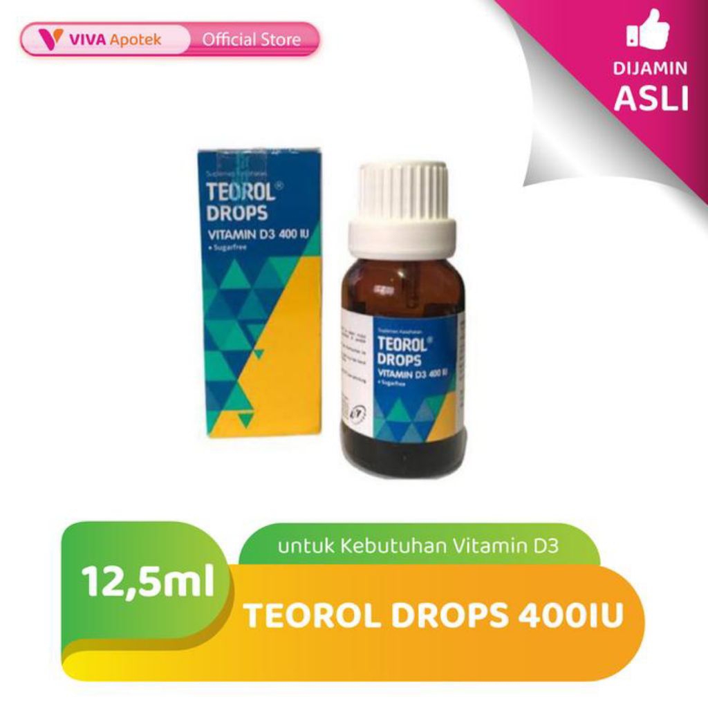 Jual Teorol Drop Suplemen Vit D3 | Shopee Indonesia