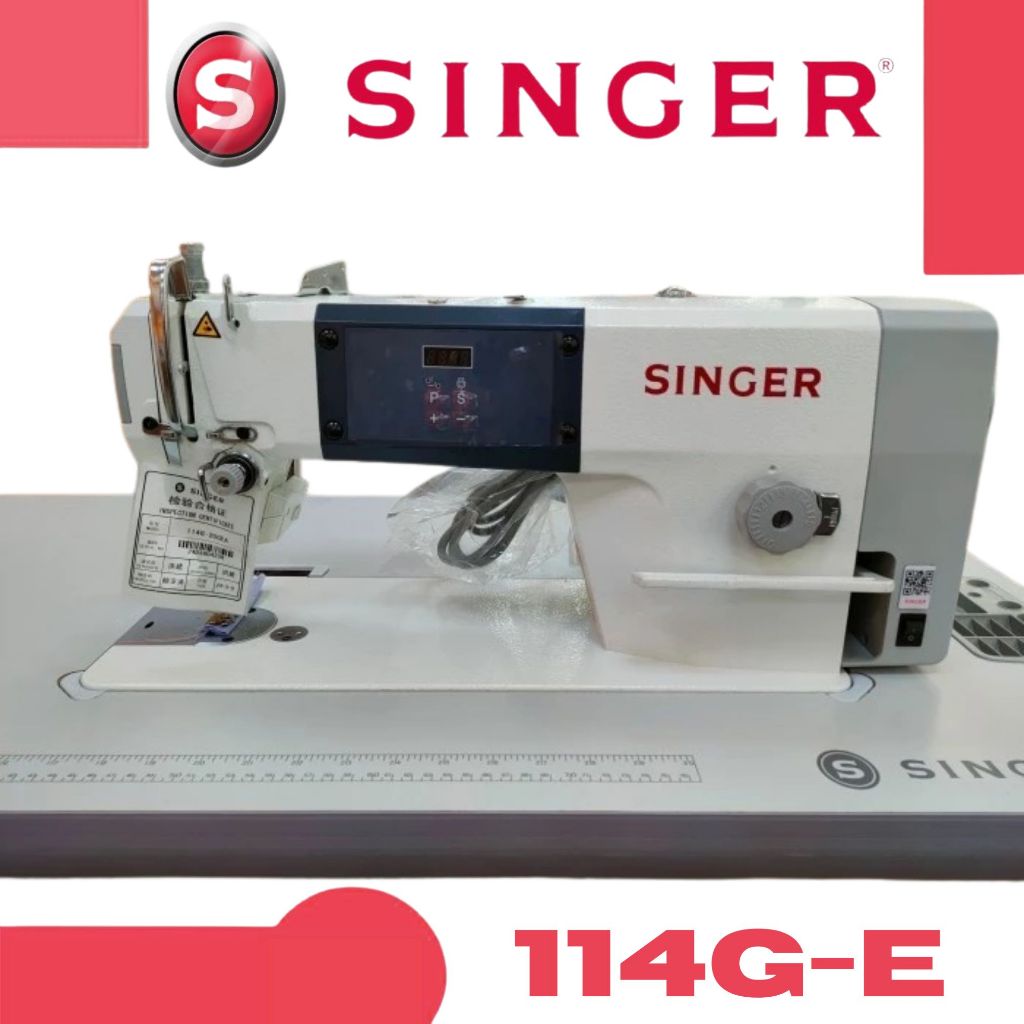 Jual Mesin Jahit Highspeed Merk SINGER 114G E Series Set | Shopee Indonesia