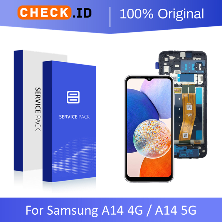 Jual [ CHECK.ID ] LCD + FRAME SAMSUNG A14 4G SM-A145 / A14 5G SM-A146 ...