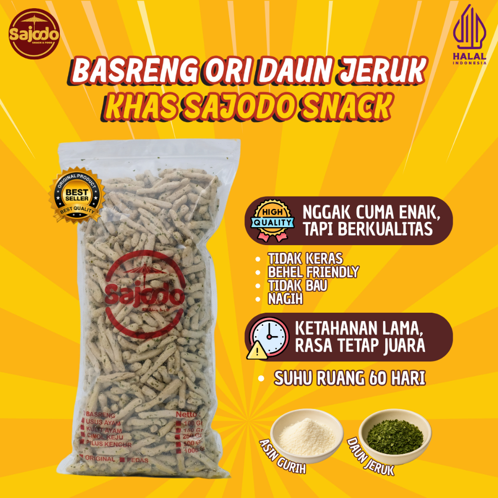 Jual [FLASH SALE] Basreng Ori Daun Jeruk 1 KG | Shopee Indonesia
