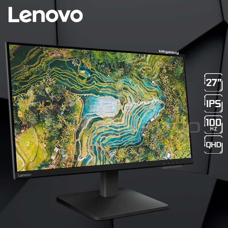 Monitor LENOVO L27qe 27"/2560x1440/IPS/100Hz/4ms/1x HDMI, 1x DP/crna