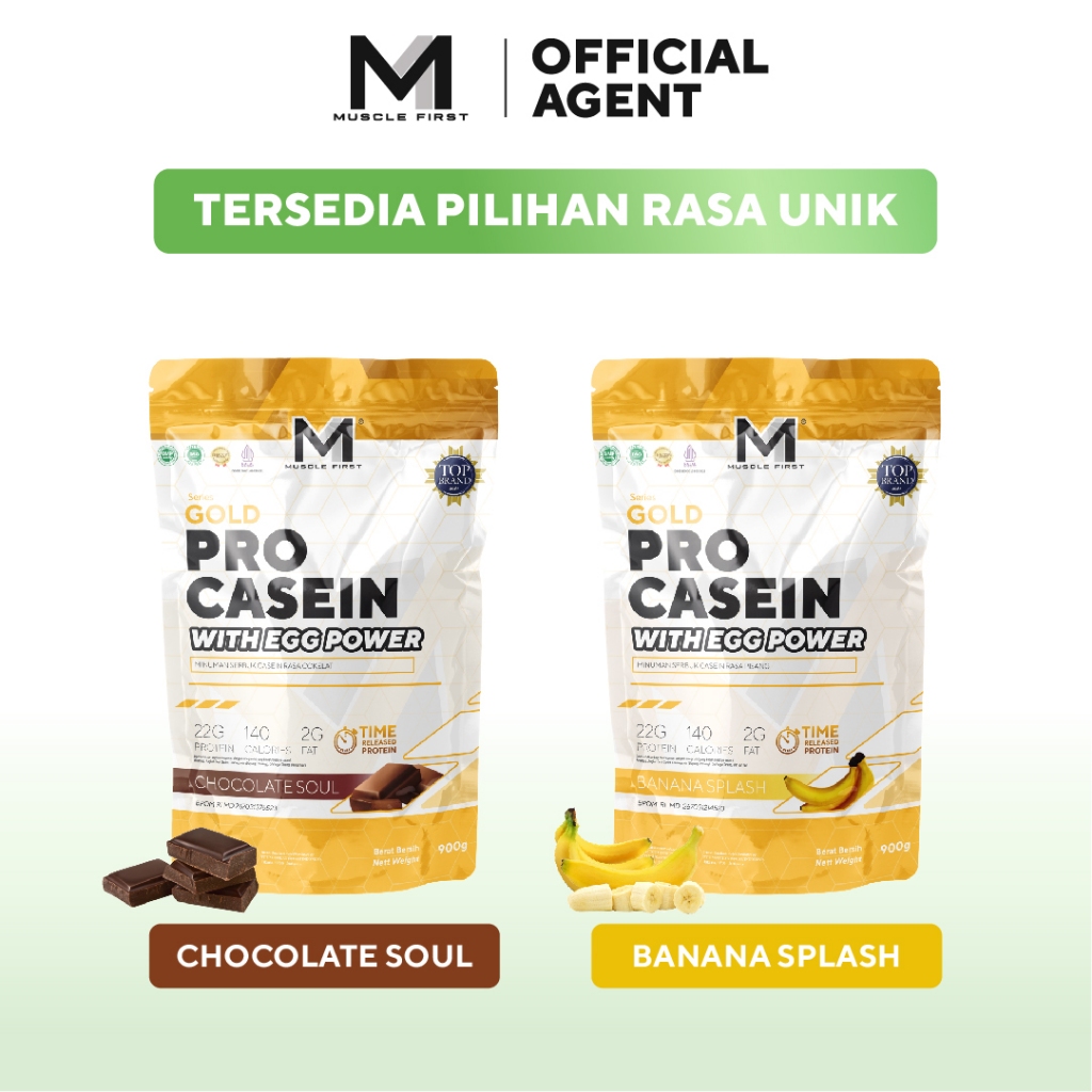 Jual MUSCLE FIRST Pro Casein 2lbs/900gr - Whey Protein Suplemen Fitness ...