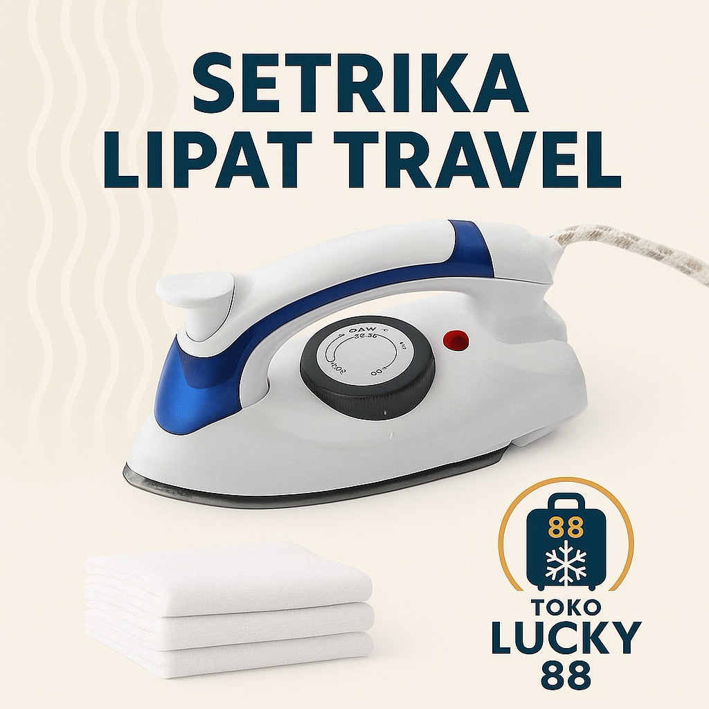 Jual TL0078 Setrika Travel Uap Lipat Traveling Portable Iron Low ...