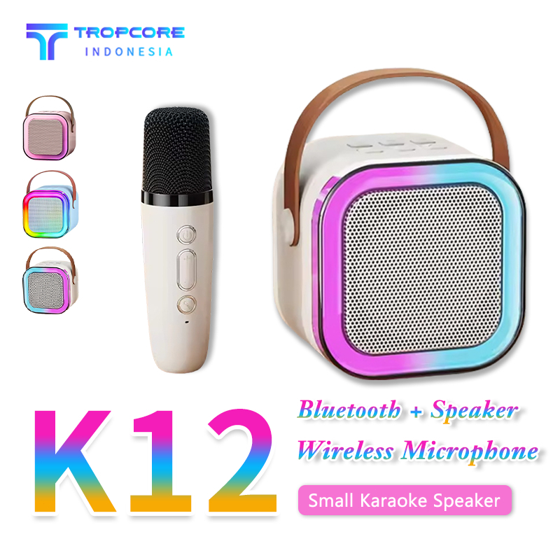 Jual Karaoke Mini Speaker Bluetooth Speaker Wireless With MIC Kualitas ...