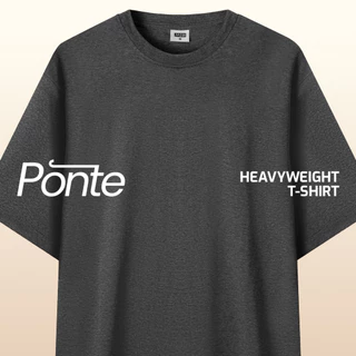 M231 T-Shirt Ponte Heavyweight Polos Oversized Pendek Hitam 0756C