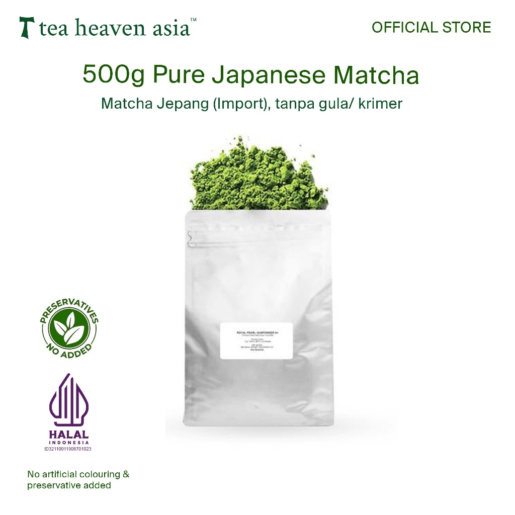 Jual Tea Heaven Pure Japanese Matcha Powder 500gr | Shopee Indonesia