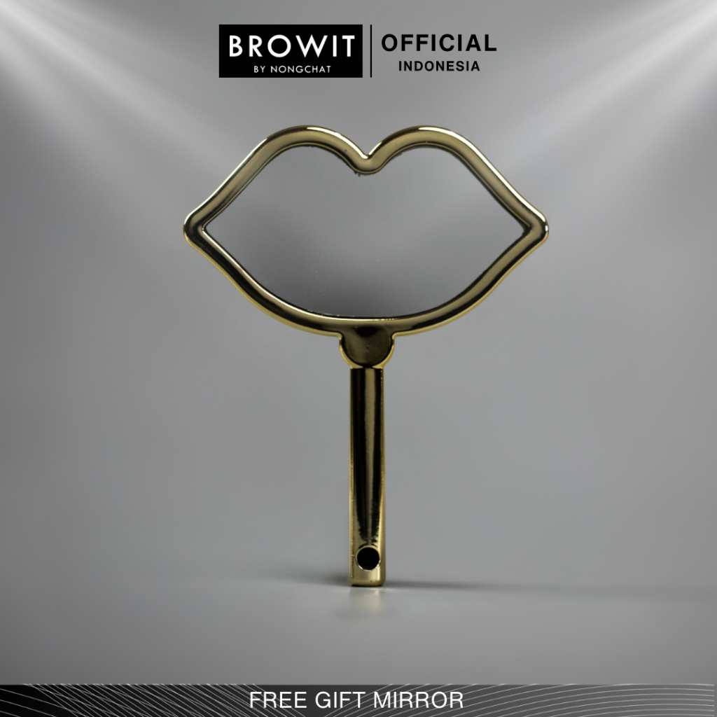 Jual Makeup Mirror Mini Gold | Shopee Indonesia