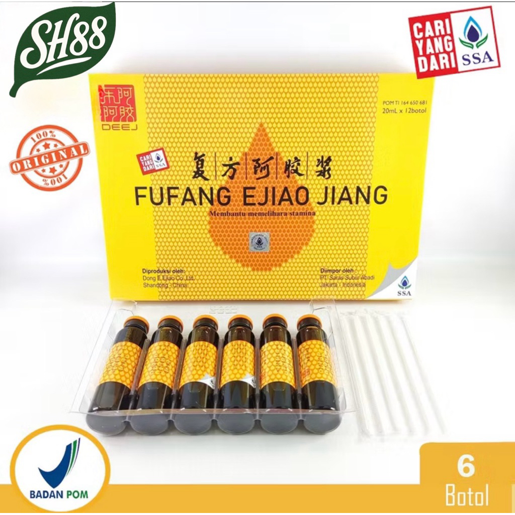 FuFang Ejiao Jiang 6botol PT SSA Fu Fang Saras DBD stamina