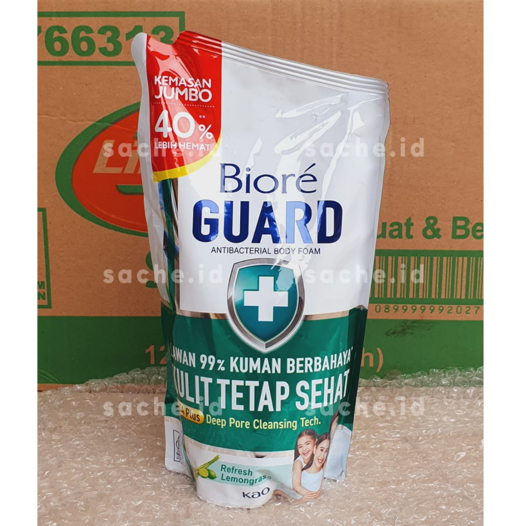 Jual Biore Guard Body Foam Sabun Mandi Cair 800mL Refill | Biore Merah ...
