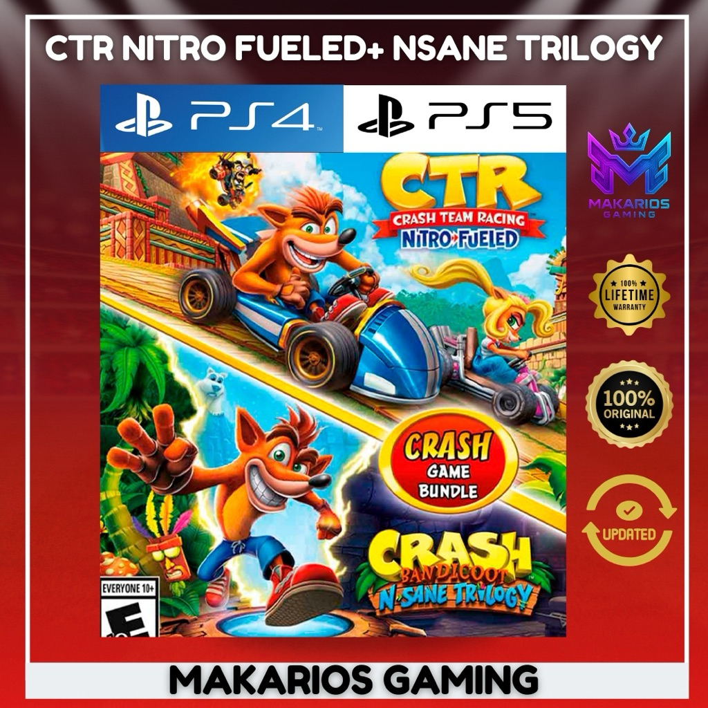 Jual Crash Team Racing Nitro Fueled + Nsane Trilogy PS 4 PS 5 | Shopee ...