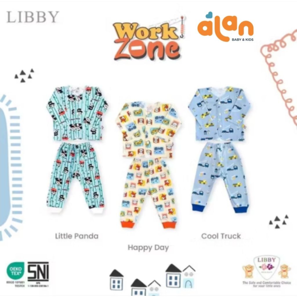 Jual Libby Boy Stln Baju Panjang Celana Pampers (LBB-SBJP) Work Zone ...