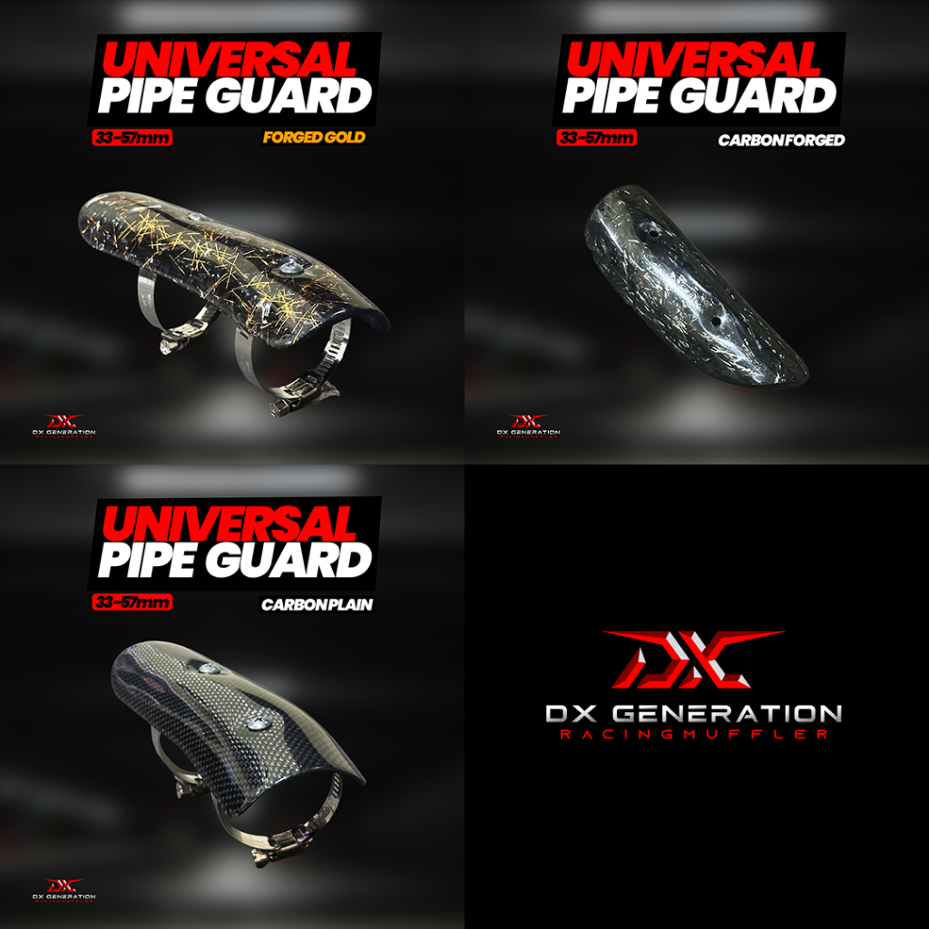 Jual Pipe Guard Pelindung Pipa Knalpot Carbon Forged Plain DX ...
