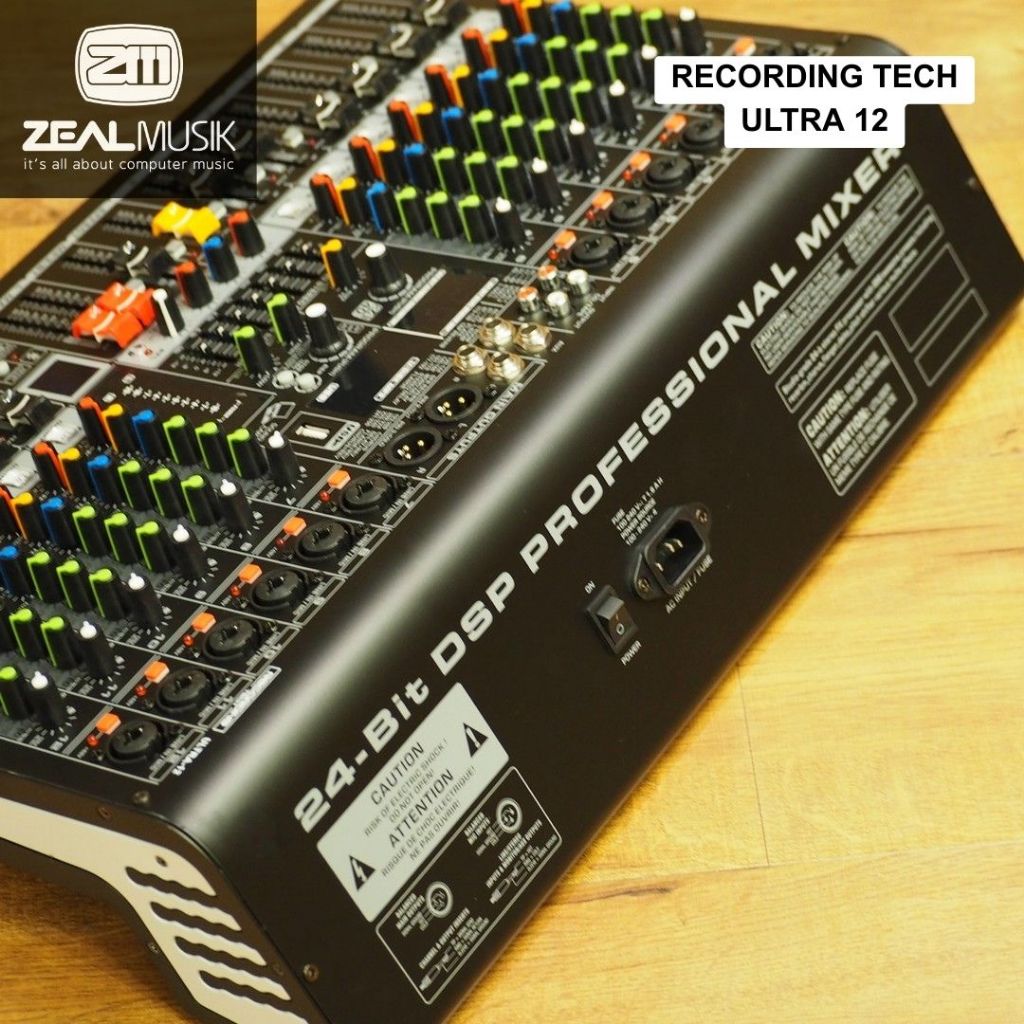Jual Recording Tech ULTRA 12 - Mixer Audio Mixing Console 12 Channel RT ...