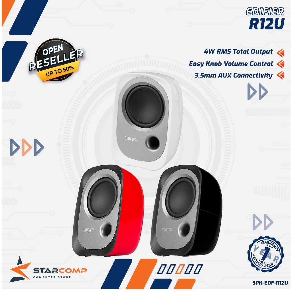 Jual EDIFIER R12U 2.0 Active USB Powered Speaker | Shopee Indonesia
