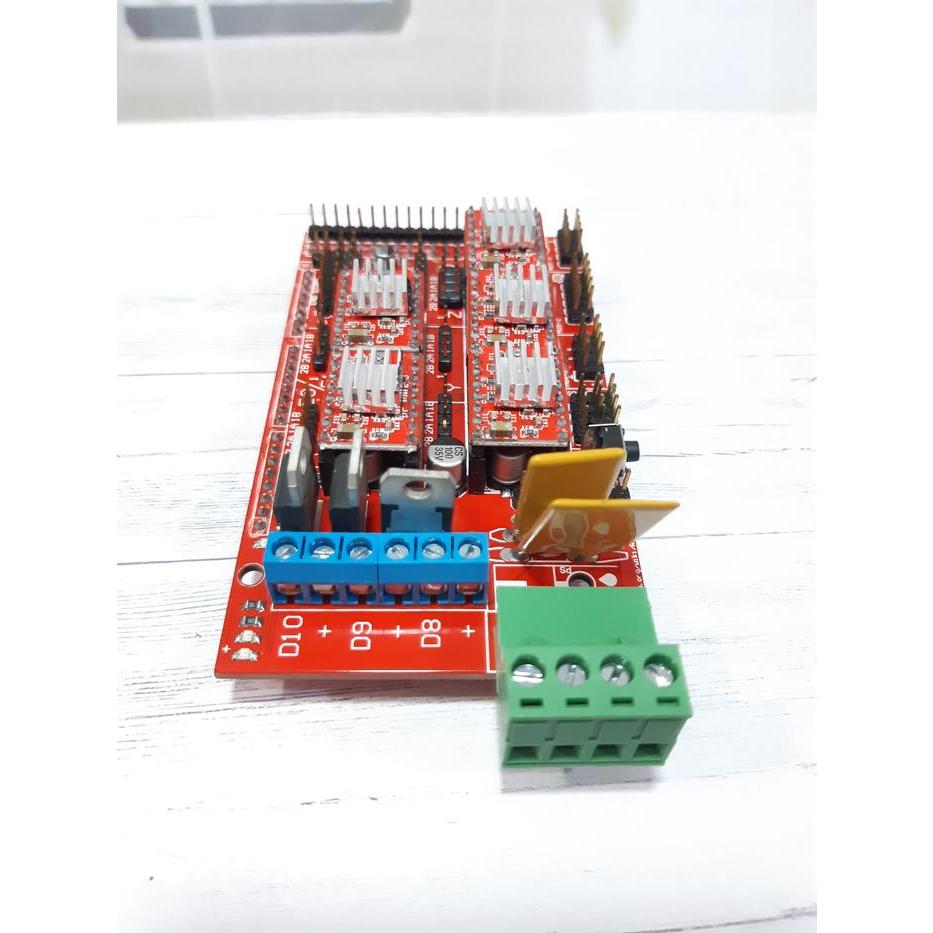 Jual RAMPS 1.4 + 5 Driver A4988 3D Printer CNC SHield for Arduino Mega ...