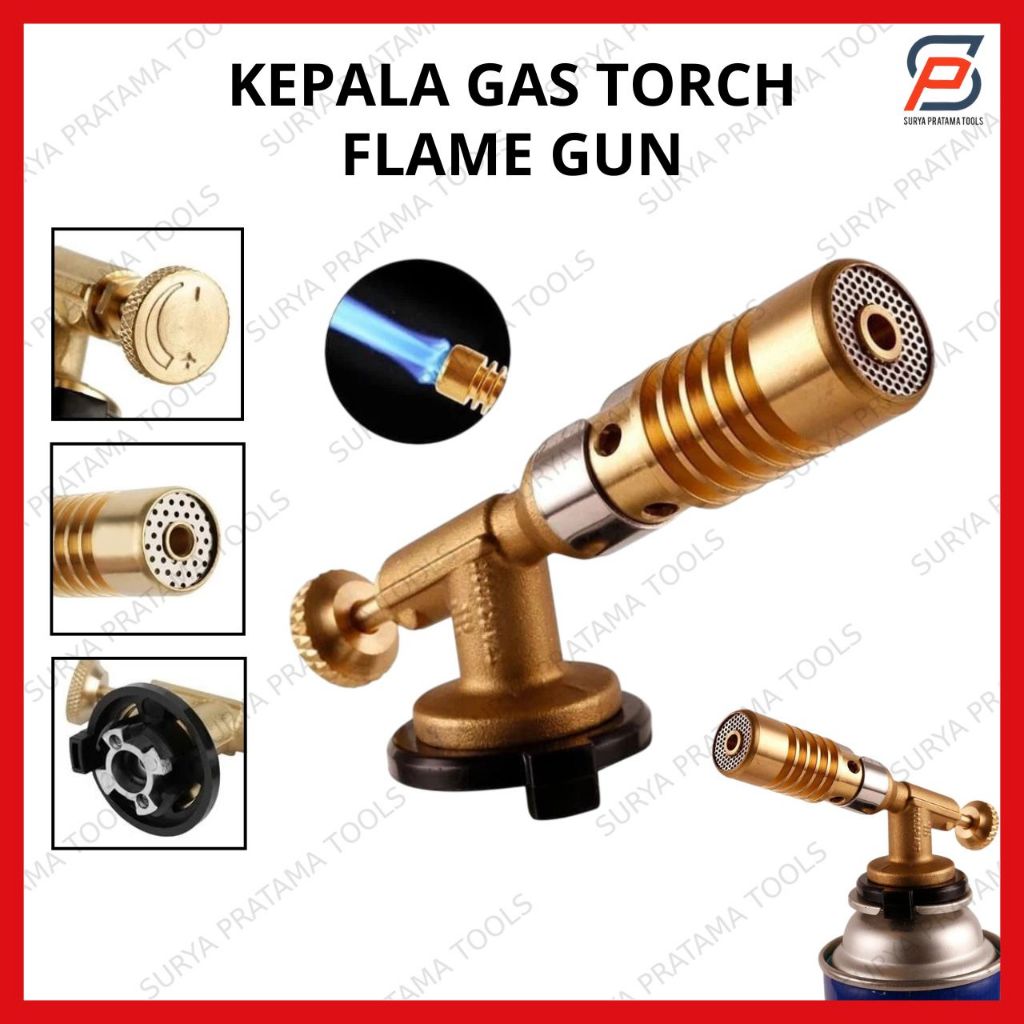 Jual Kepala Gas Torch Flame Gun Blow Torch Portable Gas Kepala Las ...
