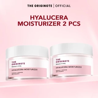 The Originote Bundle 2pcs Hyalucera Moisturizer - Cream pencerah Wajah Calming Whitening Brightening Moisturiser Gel Pelembab Wajah Mencegah Penuaan Facial Moisturizer Hidrasi Kulit Merawat Skin Barrier dengan Hyaluronic Acid Ceramide