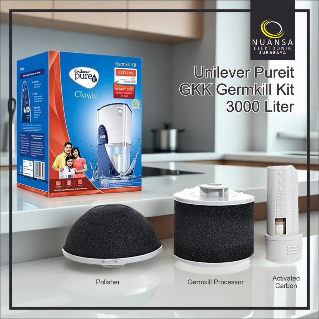 Jual UNILEVER Pureit CLASSIC GKK 3000L Filter Pure It Germkill Kit Germ ...