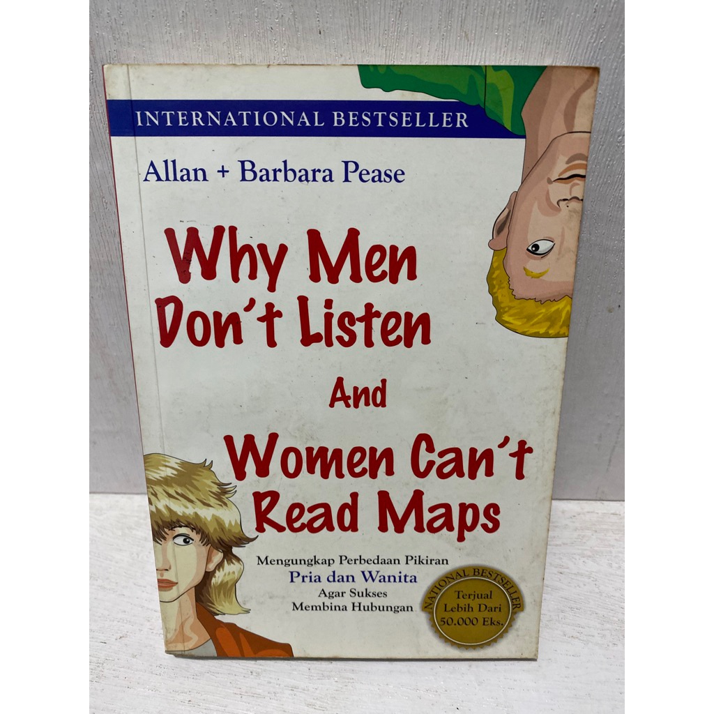 Jual Buku Original WHY MEN DONT LISTEN AND WOMEN CANT READ MAPS ALLAN