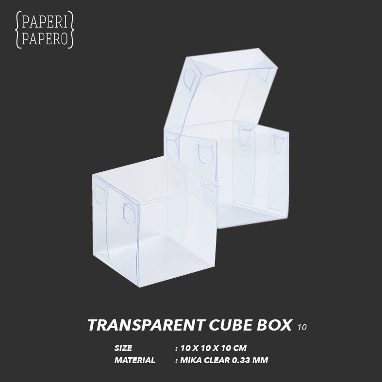 Jual Transparent Cube Box (10x10x10 cm) - Kotak Bening Transparan (1 ...