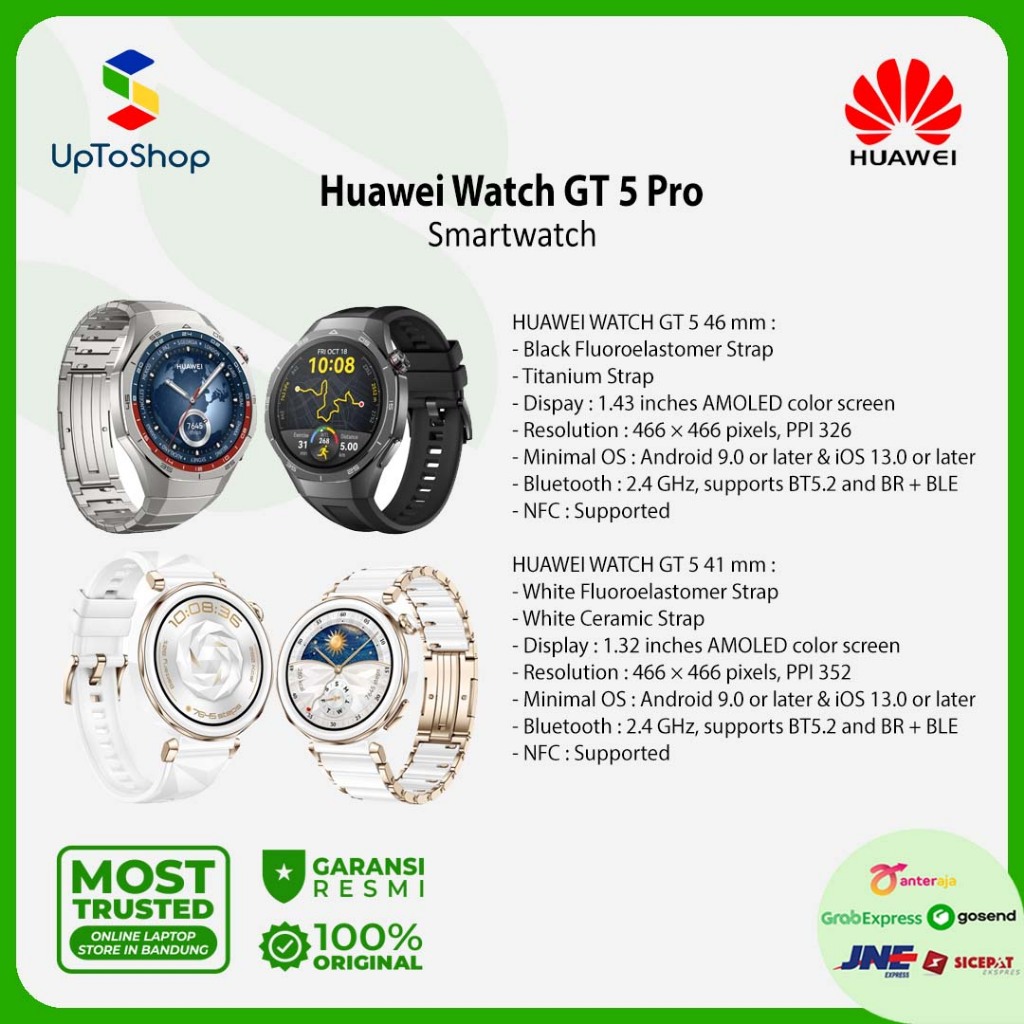 Smartwatch Garansi Promo Huawei Watch Gt Beetech Unisex Ios